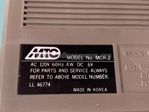 MTC Cassette Tape Recorder MCR-2; Unknown - CUSTOM (ID = 2853769) R-Player
