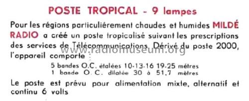 Poste Tropical ; Mildé-Radio, Ch. (ID = 2347938) Radio