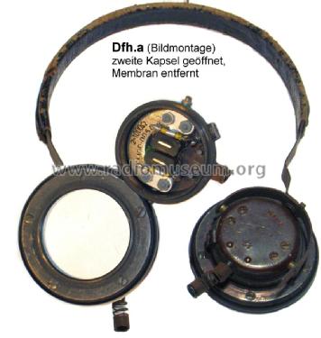 Doppelfernhörer Dfh.a; Militär verschiedene (ID = 1061051) Speaker-P