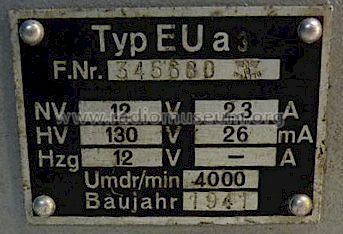 Einankerumformer Umformersatz E.U.a3; Militär verschiedene (ID = 1078826) A-courant