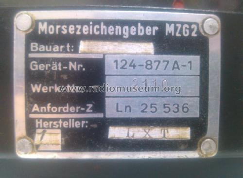 Morsezeichengeber MZG2 - Ln 25 536; Militär verschiedene (ID = 1664045) Morse+TTY