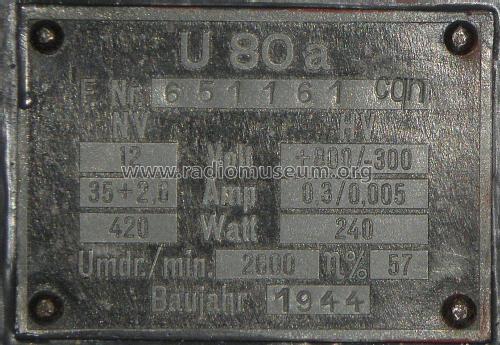 Umformersatz U 80a; Militär verschiedene (ID = 1841183) Power-S