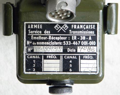 Emetteur-Recepteur ER-38-A T001-22; MILITARY France, (ID = 1523346) Mil TRX