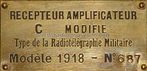 Récepteur Amplificateur C modifié 1918 ; MILITARY France, (ID = 1999470) Mil Re