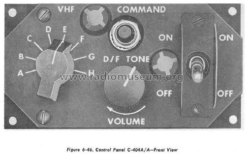 C-404/A Control Panel for ARC-3 Aircraft Radio ; MILITARY U.S. (ID = 1227885) Militaire