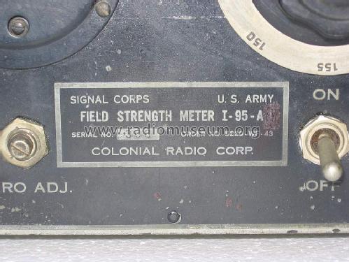 Field Strength Meter I-95-A ; MILITARY U.S. (ID = 807912) Equipment