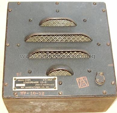 Loudspeaker LS-3; MILITARY U.S. (ID = 327415) Parleur