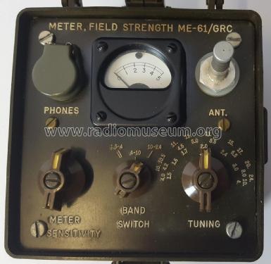 Meter Field Strength ME-61/GRC; MILITARY U.S. (ID = 2863470) Equipment