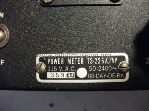 Power Meter TS-226A/AP; MILITARY U.S. (ID = 1267879) Equipment