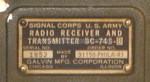 Radio Receiver and Transmitter BC-745-; MILITARY U.S. (ID = 2167581) Mil TRX