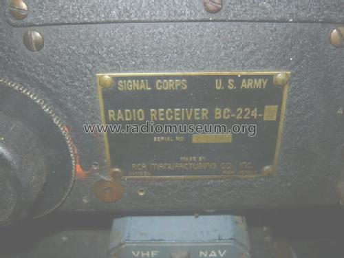 Radio Receiver BC-224-; MILITARY U.S. (ID = 1738624) Mil Re