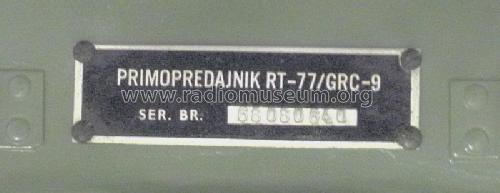 Receiver-Transmitter RT-77/GRC-9; MILITARY U.S. (ID = 1775702) Mil TRX