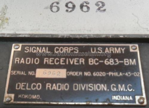 Radio Receiver BC-683-; MILITARY U.S. (ID = 1876604) Mil Re