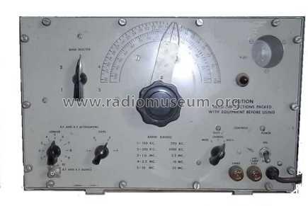 Signal Generator I-72-M; MILITARY U.S. (ID = 1106537) Equipment