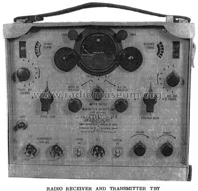 Radio Receiver and Transmitter TBY-1 CAY-43007; MILITARY U.S. (ID = 1973577) Mil TRX