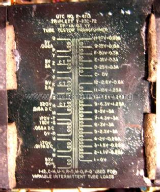 Tube Tester I-177-B; MILITARY U.S. (ID = 152806) Ausrüstung