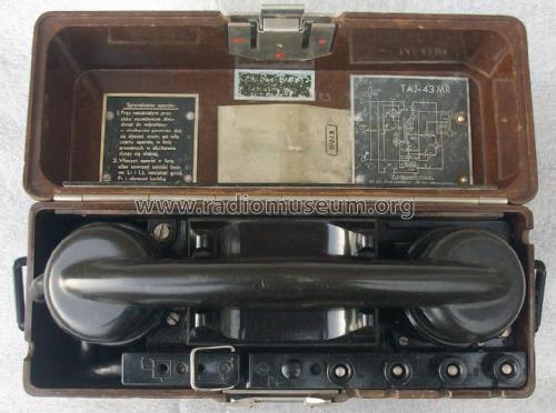 Feldtelefon TAJ-43 MR; MILITARY USSR (ID = 1948337) Militär