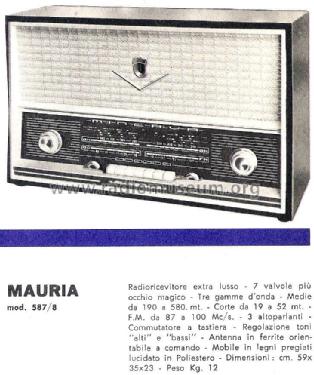 Mauria 587/8; Minerva Ital-Minerva (ID = 2038521) Radio