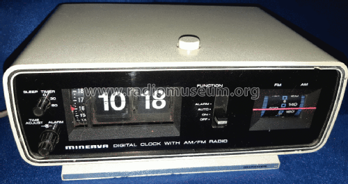 Digital Clock with AM/FM Radio U20; Minerva Ital-Minerva (ID = 2370224) Radio
