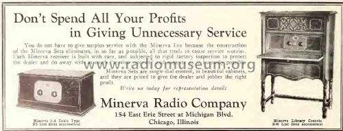 1A; Minerva Radio Mfg. (ID = 2419278) Radio