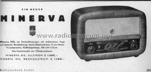 515W; Minerva-Radio (ID = 2388400) Radio