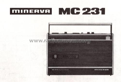 Automatic MC 231; Minerva-Radio (ID = 3024126) Sonido-V