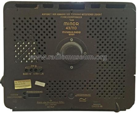 Minor 43/110 616; Minerva-Radio (ID = 1974983) Televisore