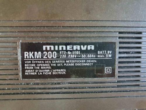 RKM-200; Minerva-Radio (ID = 2658328) Radio