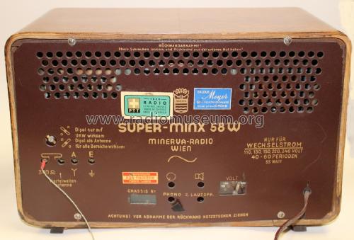 Super Minx 58W; Minerva-Radio (ID = 2235311) Radio
