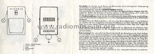 Taschentransistor 610ML; Minerva-Radio (ID = 1822197) Radio