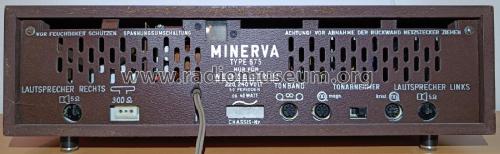 UKW-Stereo-Steuergerät 675; Minerva-Radio (ID = 2790660) Radio