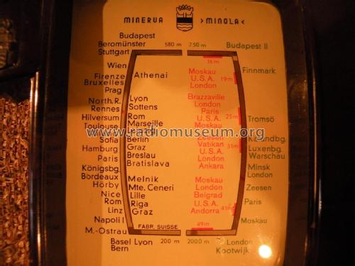 Minola III mit UY1N; Minerva Schweiz (ID = 2205654) Radio