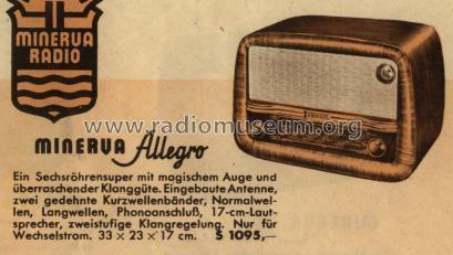 Allegro 534W; Minerva-Radio (ID = 21269) Radio