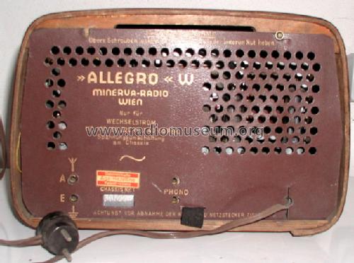 Allegro 534W; Minerva-Radio (ID = 516078) Radio