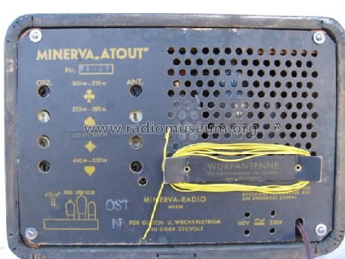 Atout 800U; Minerva-Radio (ID = 303564) Radio