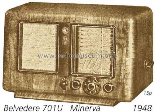 Belvedere 701U; Minerva-Radio (ID = 2034) Radio