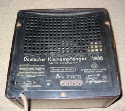Deutscher Kleinempfänger 1938 DKE 38; Minerva-Radio (ID = 90382) Radio