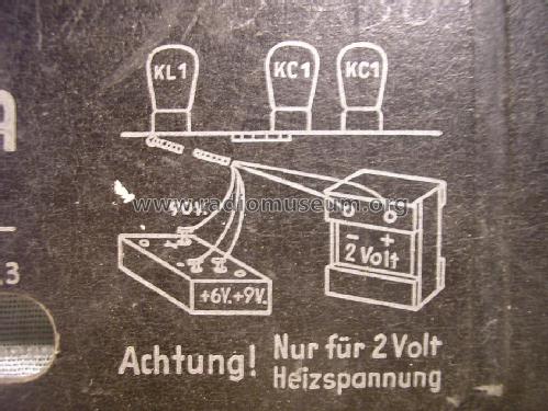 Deutscher Kleinempfänger 1938 für Batteriebetrieb DKE 38 B ; Minerva-Radio (ID = 1292303) Radio