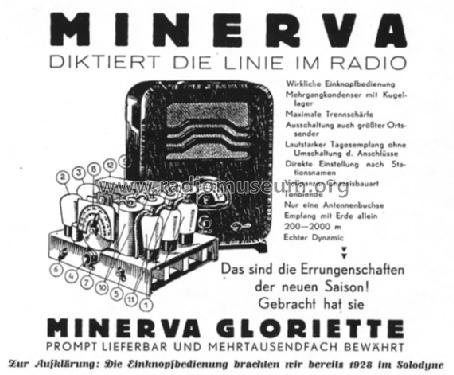 Gloriette W W50+W25P; Minerva-Radio (ID = 1044664) Radio