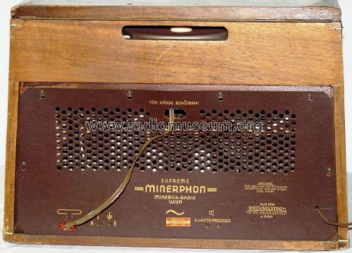 Minerphon Supreme W; Minerva-Radio (ID = 972971) Radio