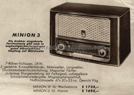 Minion 3W 564W; Minerva-Radio (ID = 21267) Radio