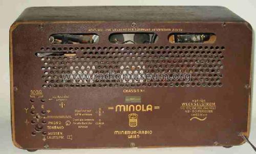 Minola 593W; Minerva-Radio (ID = 30554) Radio