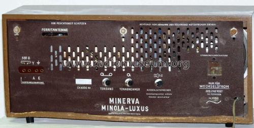 Minola Luxus 674; Minerva-Radio (ID = 980905) Radio