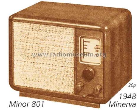 Minor 801U; Minerva-Radio (ID = 2037) Radio