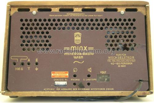 Minx 553W; Minerva-Radio (ID = 1683074) Radio