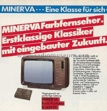 P-1601TP; Minerva-Radio (ID = 588640) Television