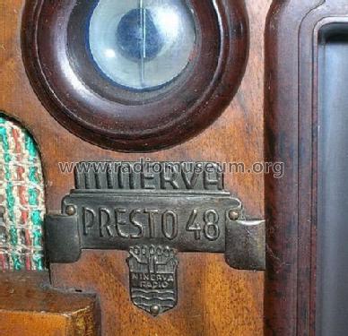 Presto 48-W; Minerva-Radio (ID = 575096) Radio