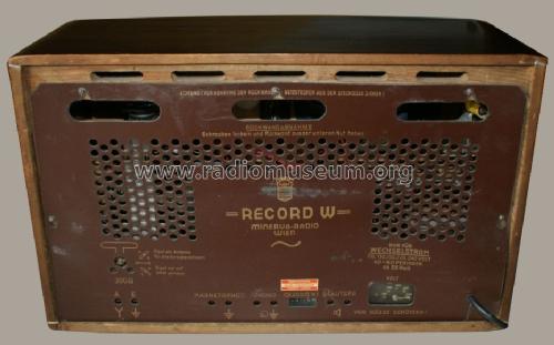 Record W 566; Minerva-Radio (ID = 610116) Radio