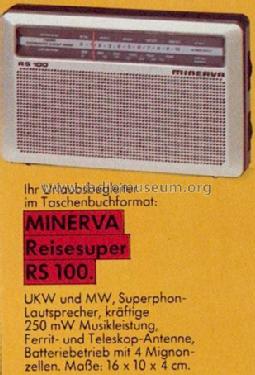 RS100; Minerva-Radio (ID = 553924) Radio