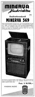 Schrank 569; Minerva-Radio (ID = 574702) TV Radio